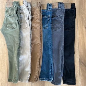 Zara Kids Slim and Regular Denim Jeans (lot of 6 pairs)